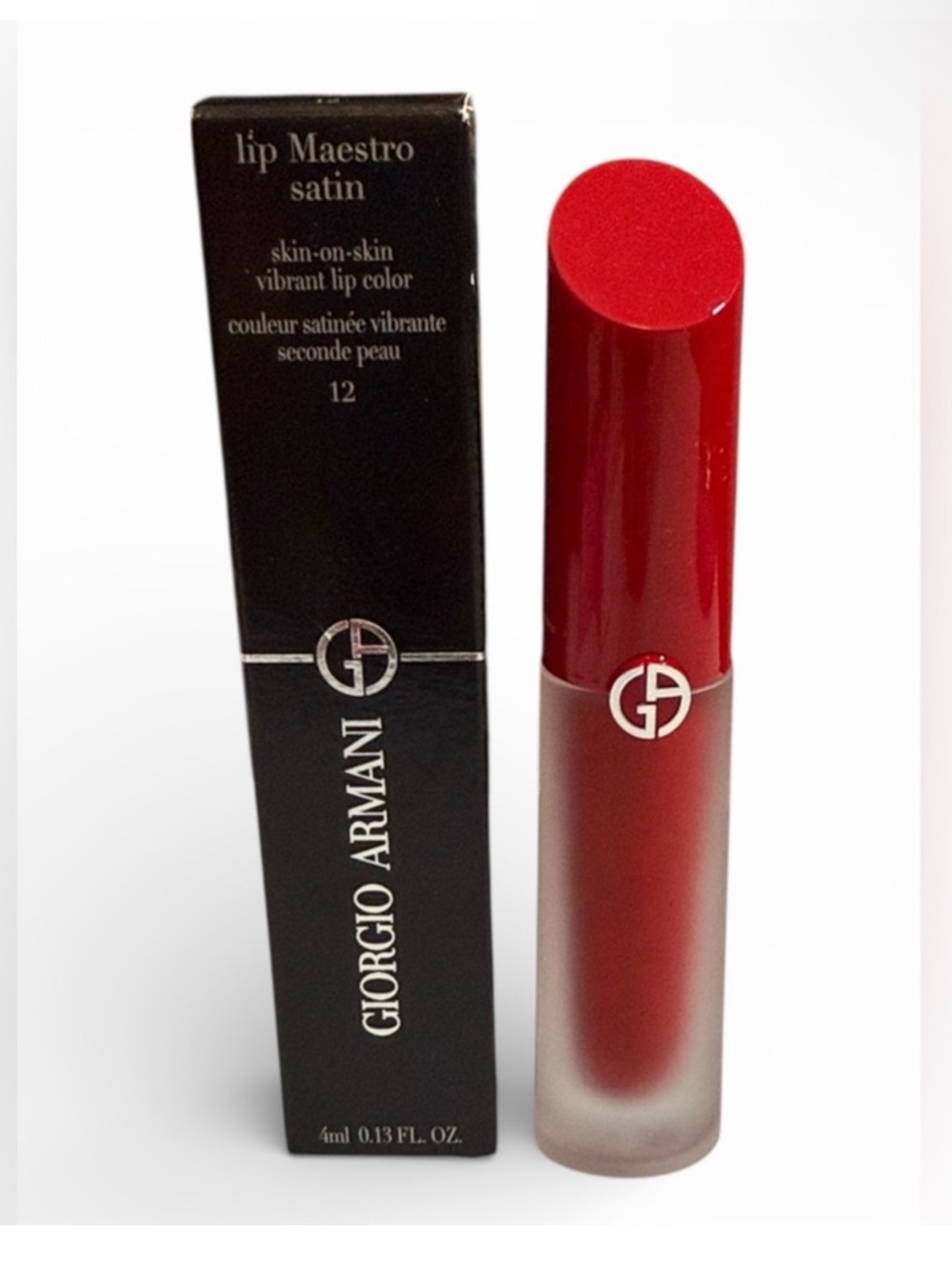 Giorgio Armani Lip Maestro Satin - 12 Secret Date Night NEW